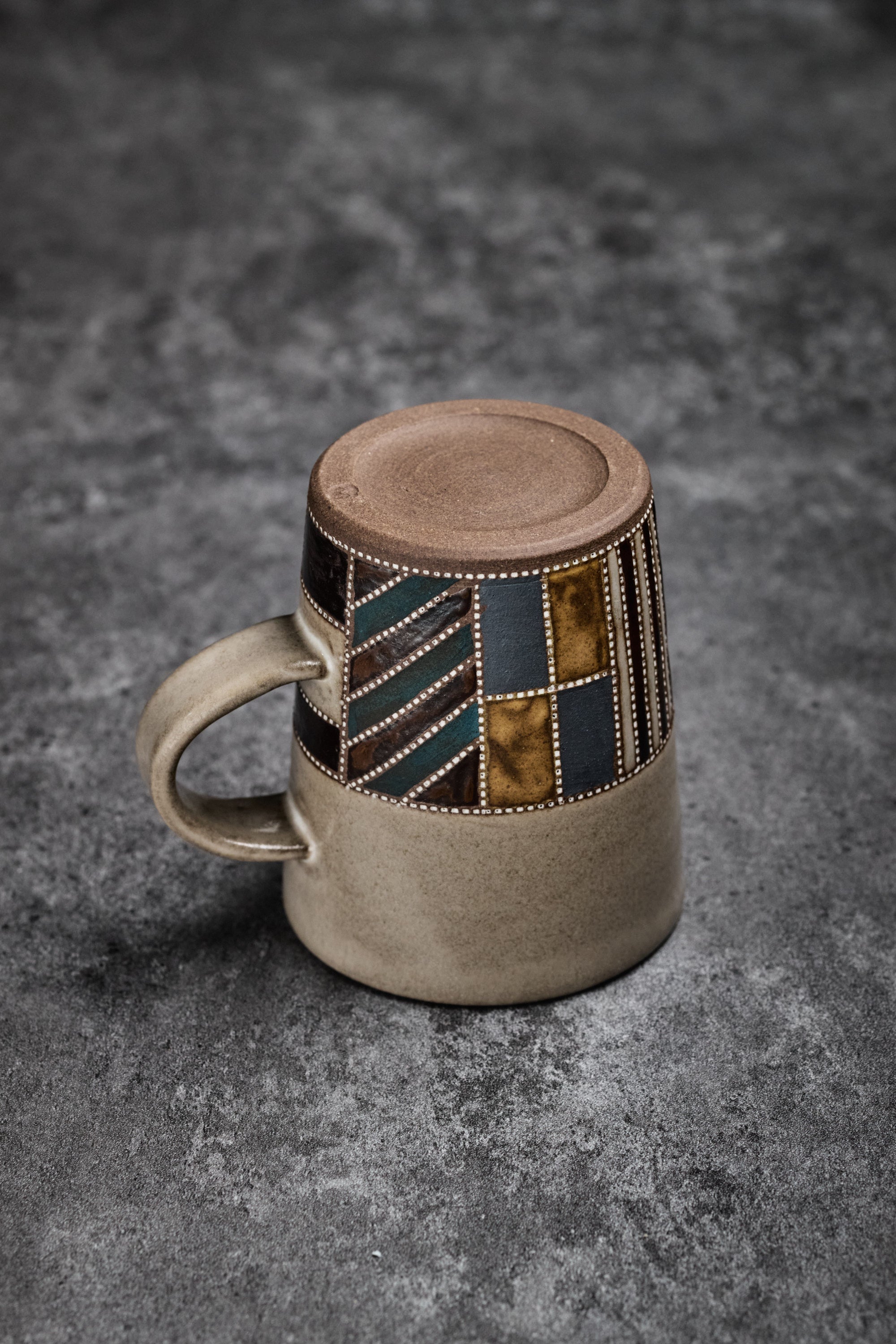 Mukoyama Fumiiya | Mug Grey with Stripe Pattern