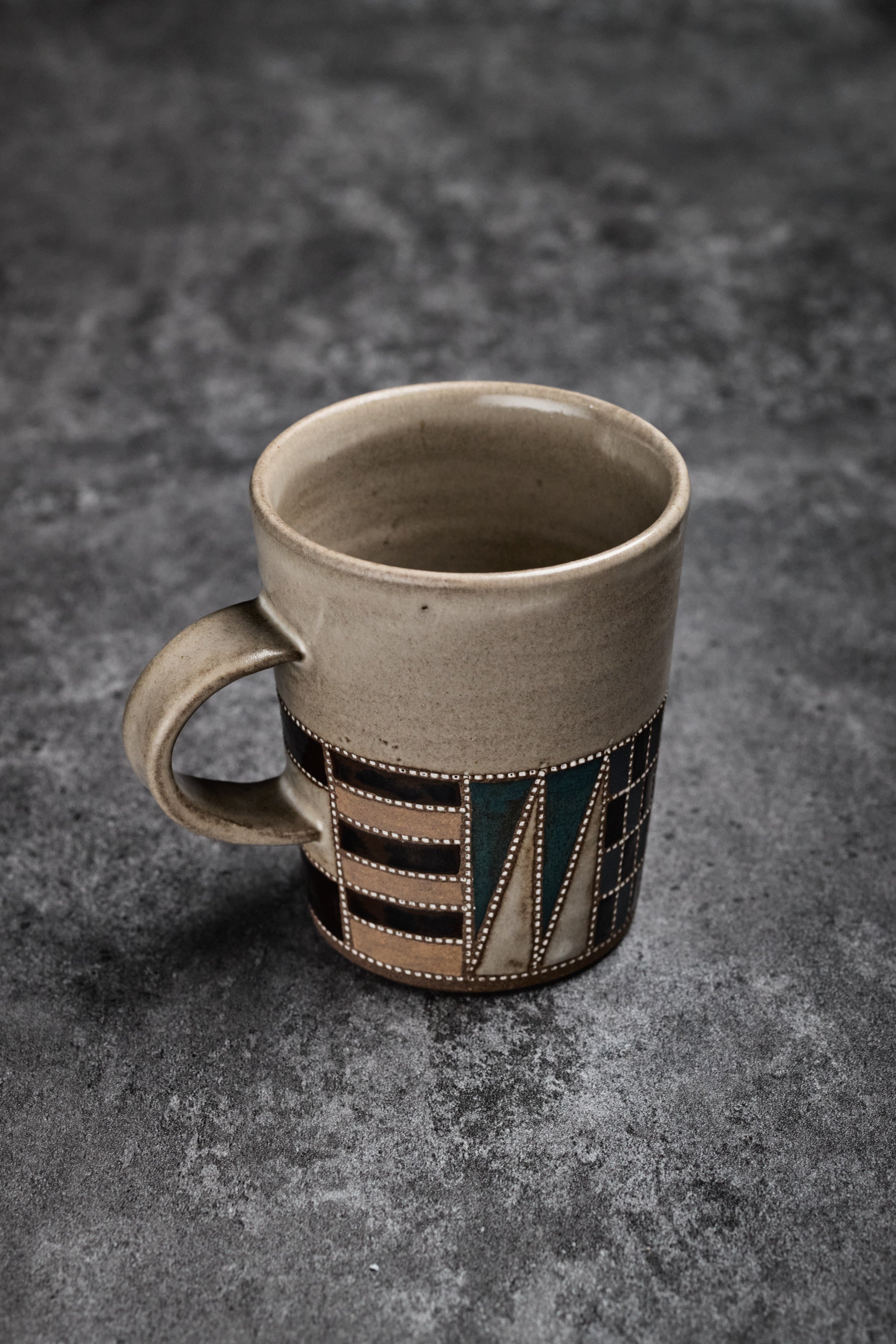 Mukoyama Fumiiya | Mug Grey with Stripe Pattern