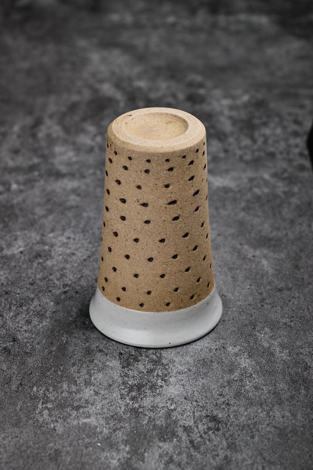 Tall Water Mug with Dotted Pattern