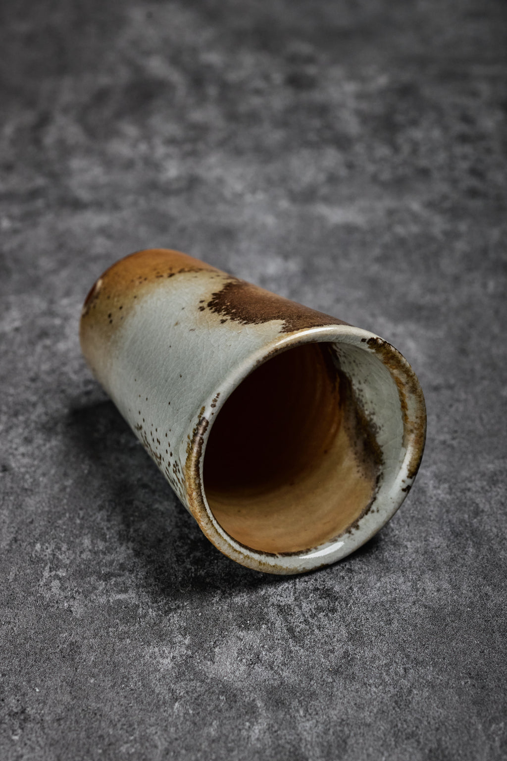 Ken Lu | Large Wood Firing Water Mug Golden Color