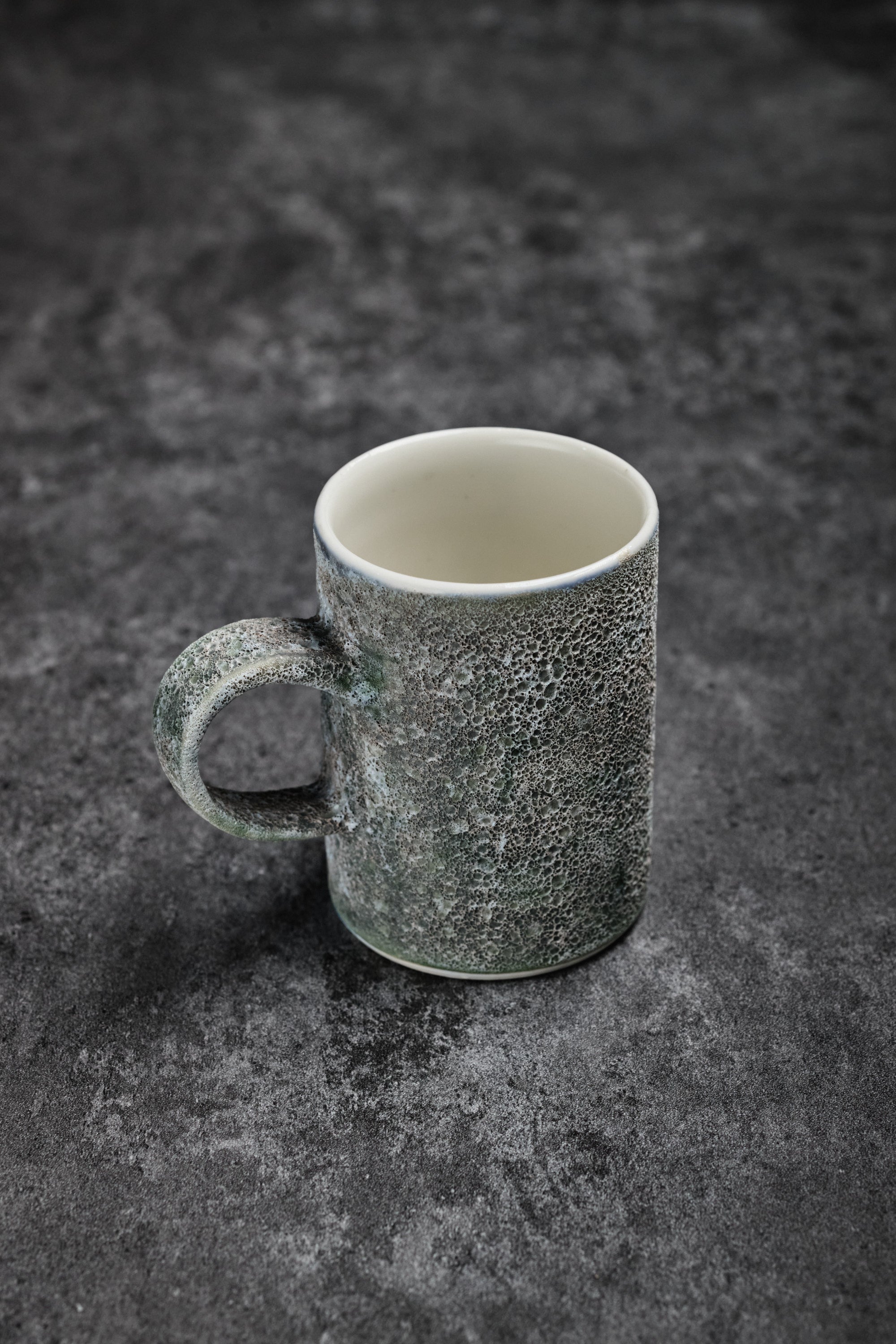 Porcelain Coffee Mug with Special Treated Glaze