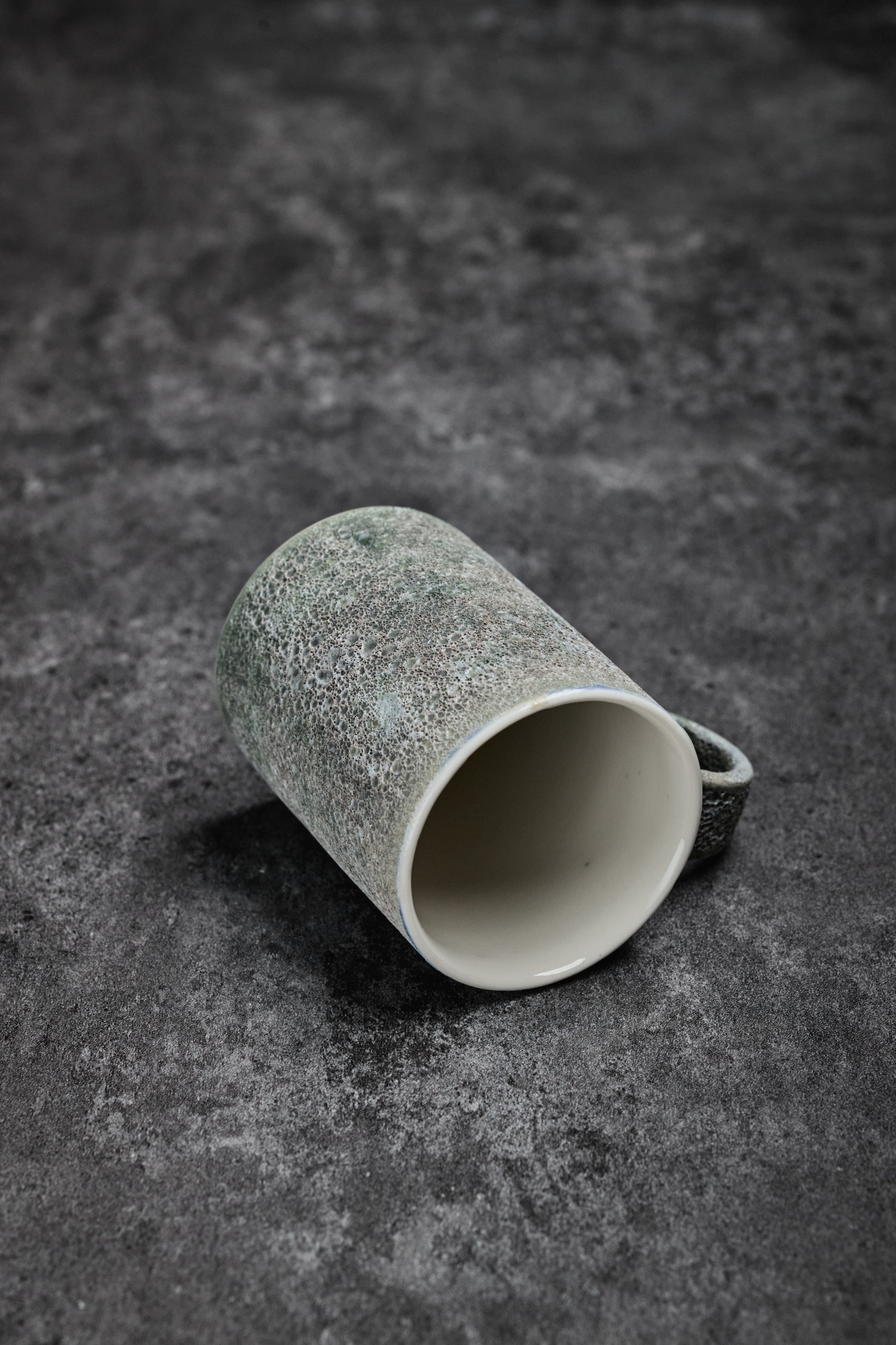 Porcelain Coffee Mug with Special Treated Glaze