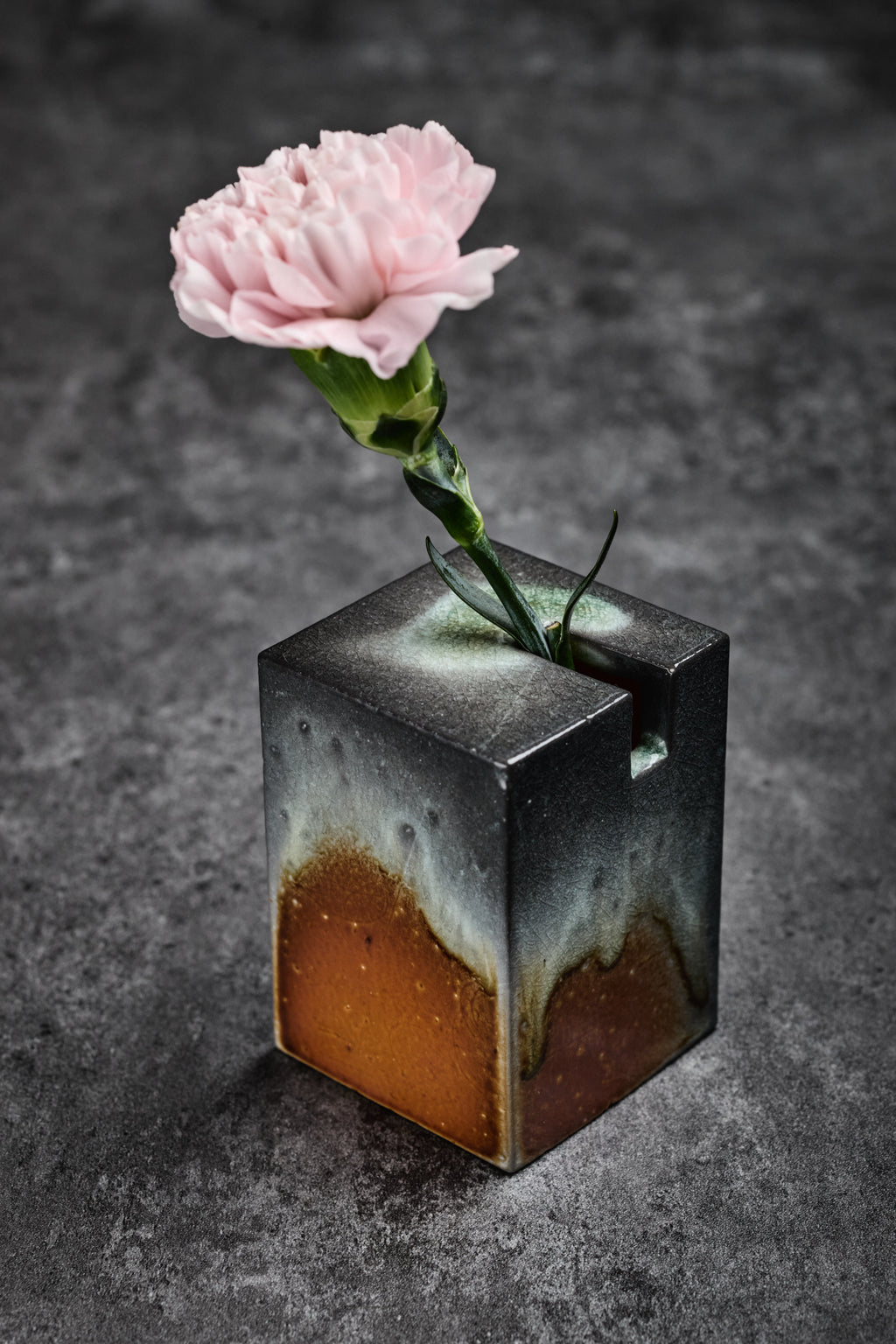 Wood Firing Rectangular Vase
