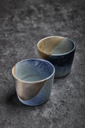 Coffee Mug with Blue & Golden Color