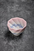 Tea Cup with Twisted Pedal Marbled Pattern