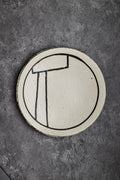 Medium Size Plate with Abstract Pattern