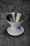Codale Pour Over Coffee Dripper Stainless Steel Double Wall - White