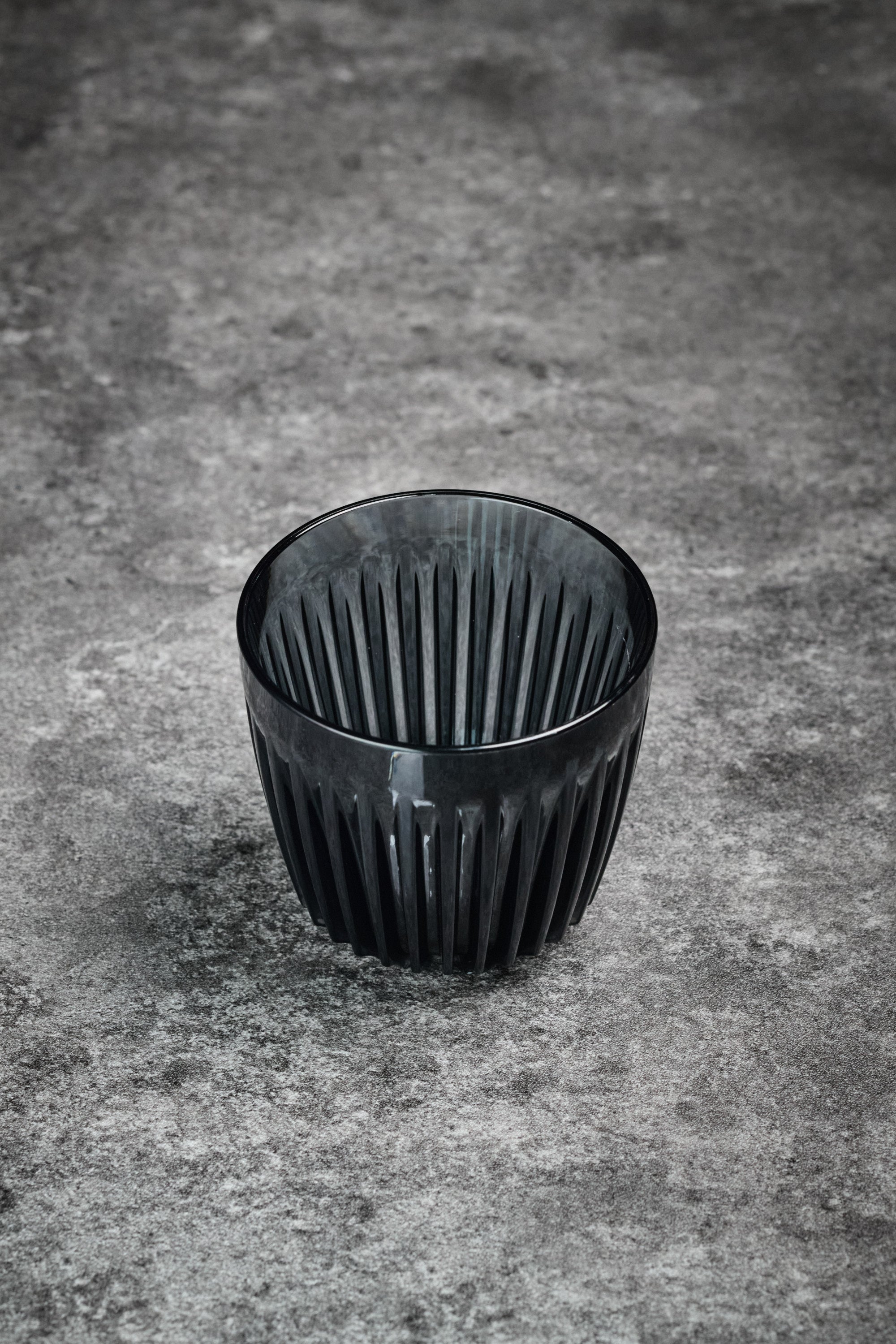 Huskee 3oz Cups with Saucer Plate - Transparent Black