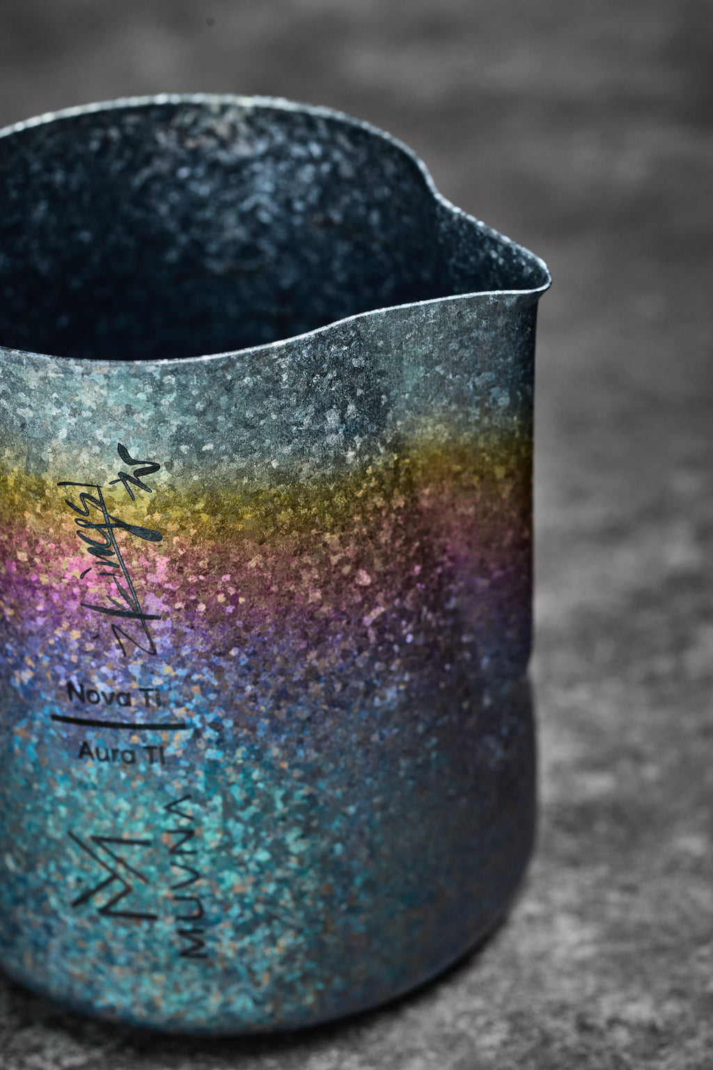 MUVNA 100% Titanium Latte Milk Pitcher 600ml