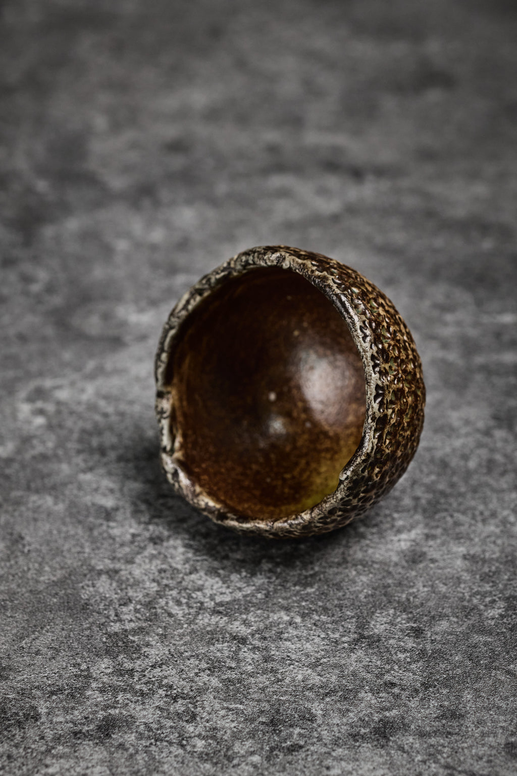Mini Clay Sake Cup with Pattern Surface