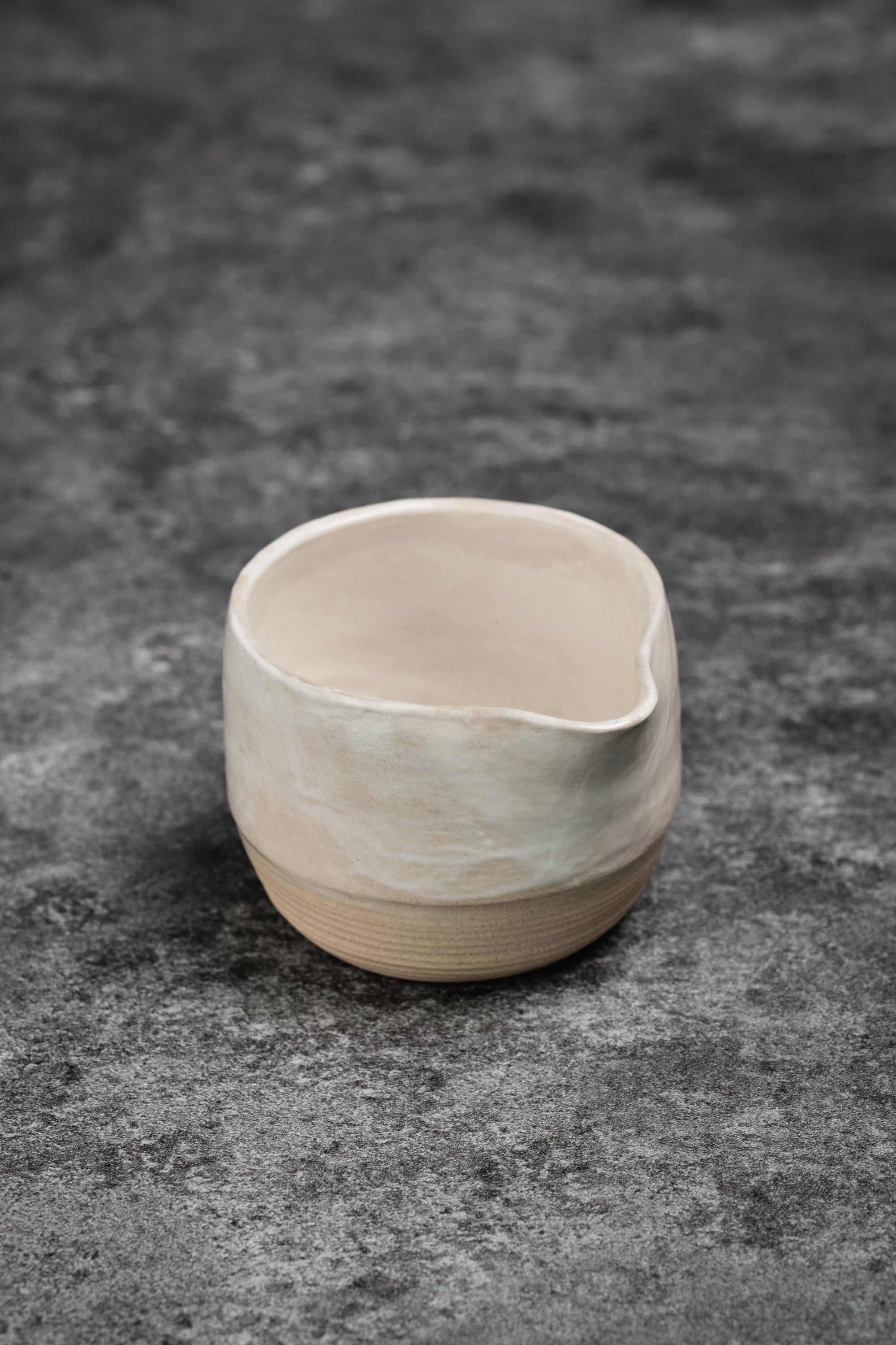 Handmade Coffee Bean Weighing Cup with Dripping Glaze